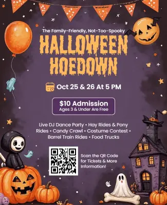 Family-Friendly Halloween Hoedown Event Flyer Template