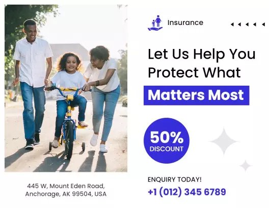 Family Insurance Plans Comprehensive Coverage and Savings Brochure Template