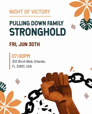 Family Stronghold Awareness Flyer Template