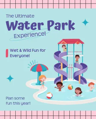 Family Water Park Adventure Flyer Template