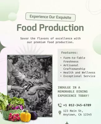 Farm to Table Culinary Experience Flyer Template