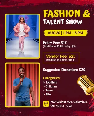 Fashion and Talent Show Event Flyer Template