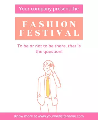 Fashion Festival Promotional Event Flyer Template