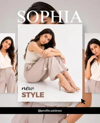 Fashion Model Promotional Poster Template