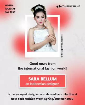 Fashion Week Announcement Flyer Template