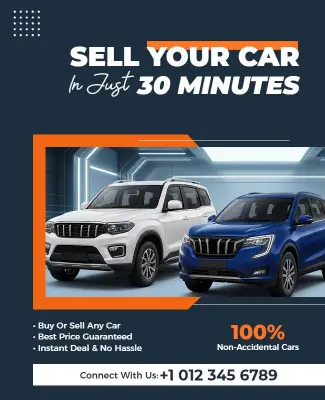 Fast Car Selling Service Poster Template