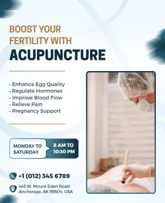 Fertility Acupuncture Health Services Flyer Template