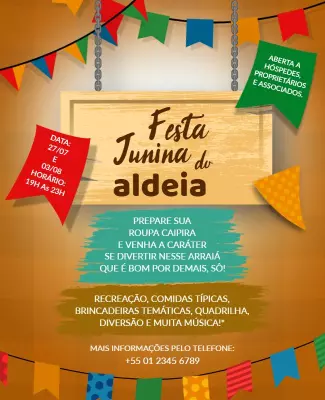 Festa Junina Celebration Event Flyer Template
