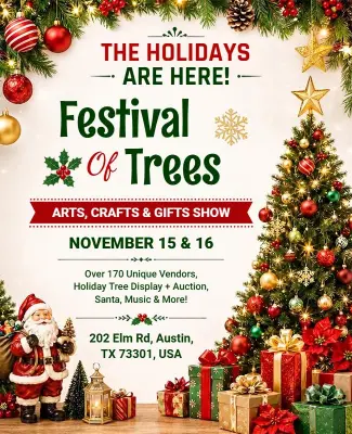 Festival of Trees Holiday Event Flyer Template