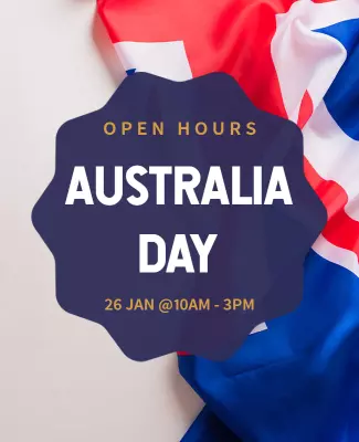 Festive Australian Flag Design for Australia Day Poster Template
