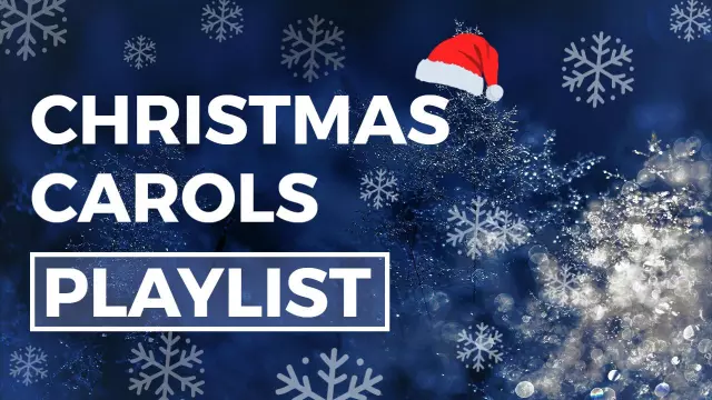 Festive Christmas Carols Holiday YouTube Thumbnail Template