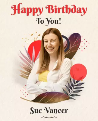Festive Colorful Birthday Celebration Poster Template