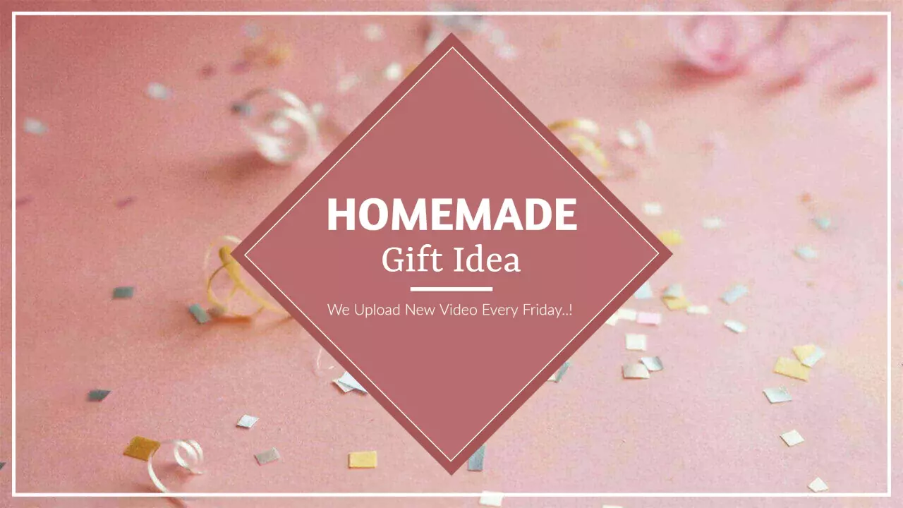 Festive Pink Background with Confetti for YouTube Banner Template