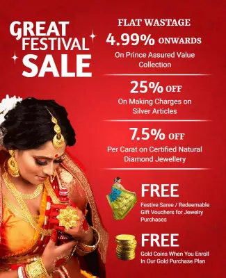 Festive Red Great Festival Sale Jewelry Discount Poster Template