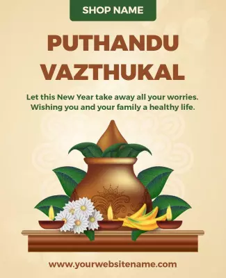 Festive Traditional New Year Celebration Poster Template