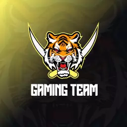 Fierce Tiger Emblem Representing Esports Gaming Team Logo Template
