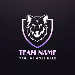 Fierce Wolf Design for Competitive Team Spirit Logo Template