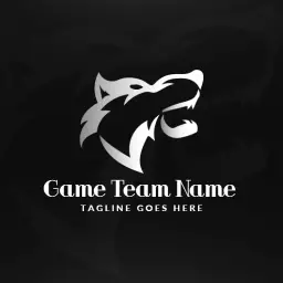 Fierce Wolf Emblem Showcasing Team Spirit and Unity Logo Template