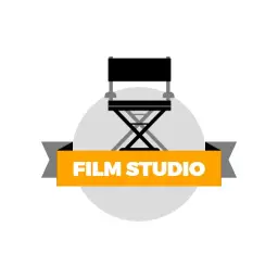 Film Director's Chair with Modern Film Studio Logo Template
