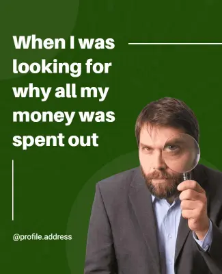 Financial Investigation Humor Meme Poster Template