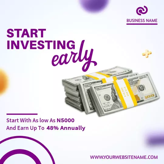 Financial Investment Promotion for Early Starters Ad Template