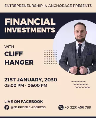 Financial Investments Seminar Flyer Template