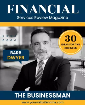 Financial Services Magazine Promotion Flyer Template
