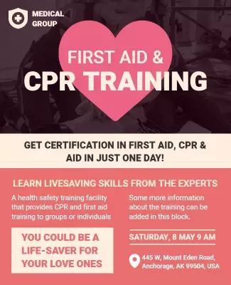 Customizable CPR Flyer Templates for Training & Certification
