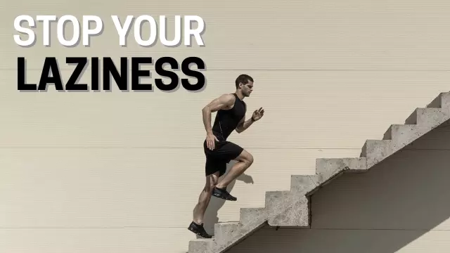 Fitness Motivation Overcoming Laziness Trending YouTube Thumbnail Template