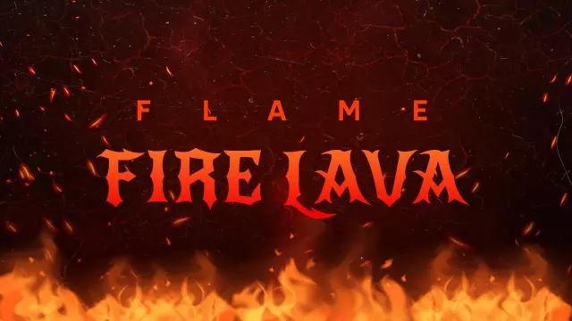 Flame Lava Visual Effects Trending YouTube Thumbnail Template