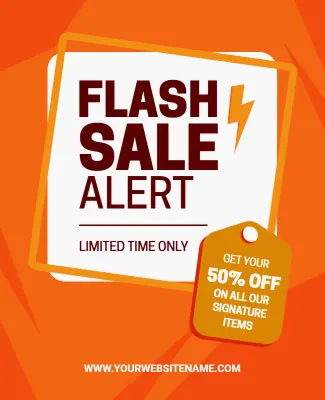 Flash Sale Limited Time Alert Flyer Template