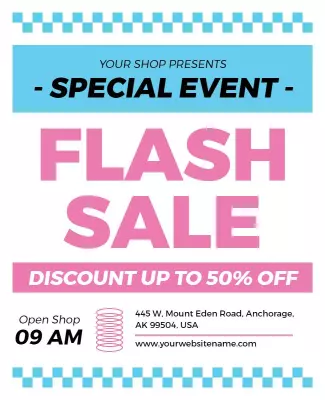 Flash Sale Special Event Flyer Template