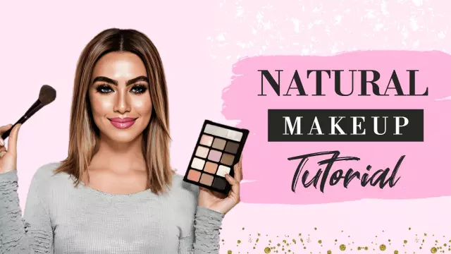 Flawless Natural Makeup Application Tutorial YouTube Thumbnail Template