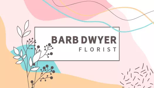 Floral Pastel Design for Elegant Florist Business Card Template