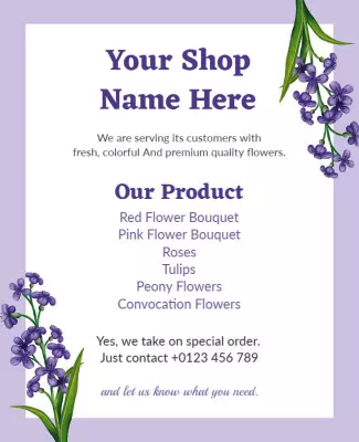 Florist Flyer Template
