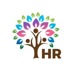 Flourishing Tree with Colorful Leaves Symbolizing HR Growth Logo Template