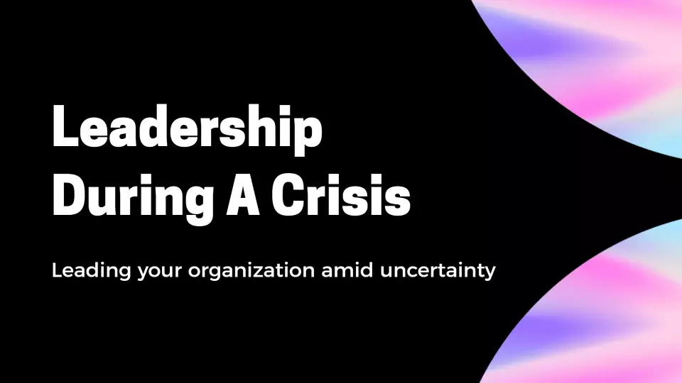 Fluid Pastel Leadership Insights During Crisis Presentation Template