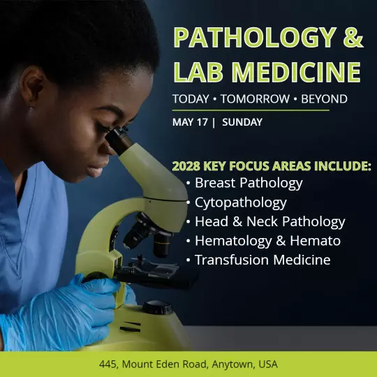 Focused Pathology and Lab Medicine Conference Promotion Ad Template
