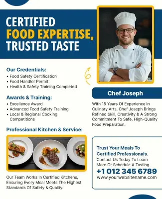 Food Safety and Quality Assurance Flyer Template