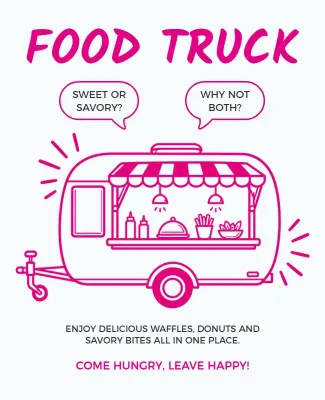 Food Truck Festival Event Poster Template