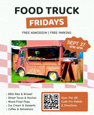 Food Truck Fridays Event Flyer Template
