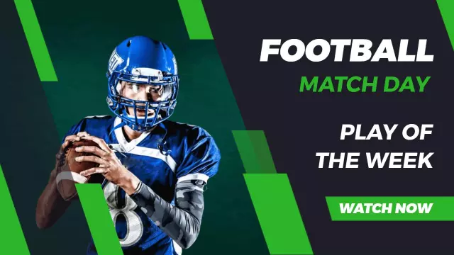 Football Match Day Highlights YouTube Thumbnail Template