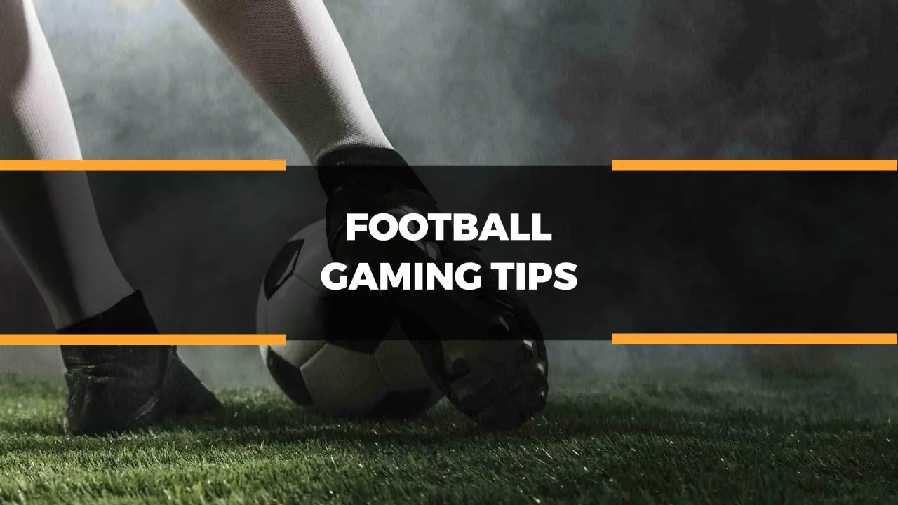 Football Skills Demonstration with Gaming Tips YouTube Banner Template