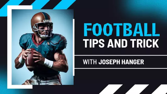 Football Tips Tricks Training Techniques YouTube Thumbnail Template