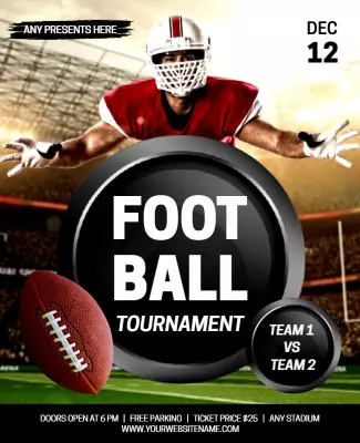 Football Tournament Flyer Template