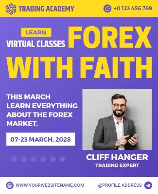 Forex Virtual Classes Promotional Flyer Template
