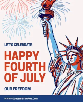 Fourth of July Celebration Poster Template