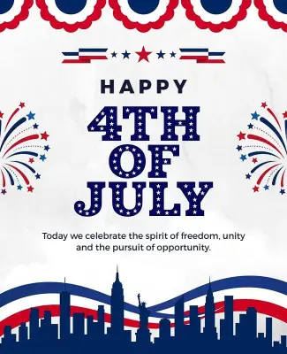Fourth of July Poster Template