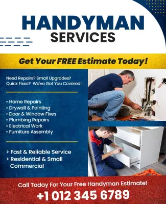 Free Estimate Handyman Services Flyer Template