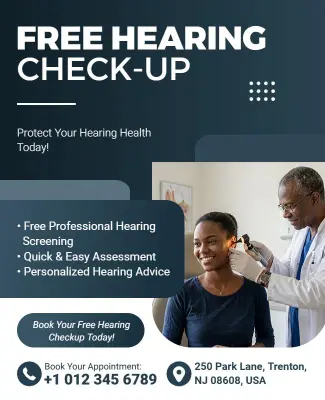 Free Hearing Check-up Event Flyer Template